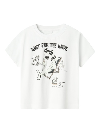 NAME IT MINI - NMM ZEKLA NREG SS TOP - Bright White