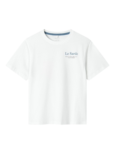 NAME IT KIDS - NKM FOND SS NREG TOP BOX - Bright White