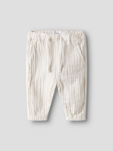 NAME IT BABY - NBM FEDANNE PANT - Cloud Dancer ELMWOOD