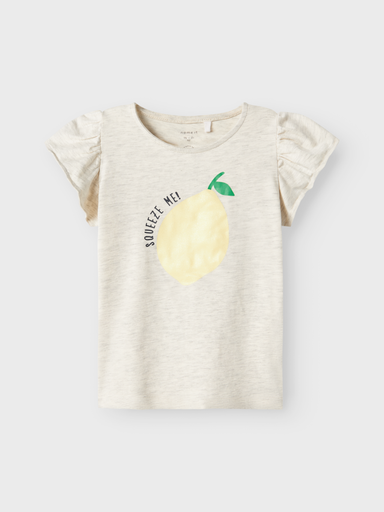 NAME IT MINI - NMF FOLLYGLITTER SS TOP BOX - Peyote Melange