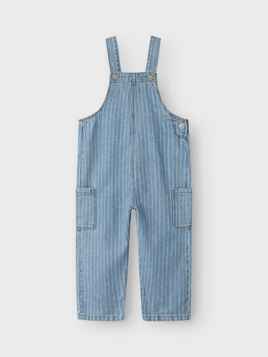 NAME IT MINI - NMF MACIE STRIPE DNM OVERALL 4008-NM D - Light Blue Denim MULTI