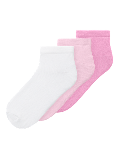 NAME IT KIDS - NKF VIRA 3P FOOTIE - Ballerina Pink Frosting + Bright White