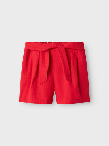 NAME IT KIDS - NKF FALINNEN SHORTS - Chinese Red