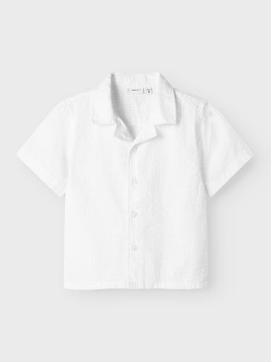 NAME IT MINI - NMM FEBEK SS NREG SHIRT - Bright White