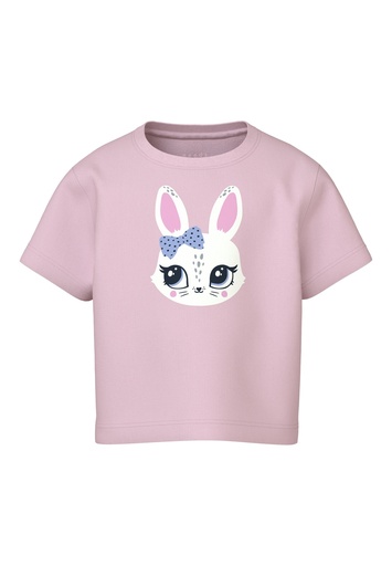 NAME IT MINI - NMF VILINSE SS NREG SHORT TOP - Ballerina Bunny