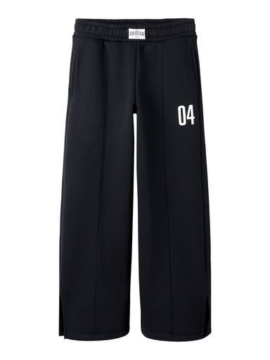 NAME IT KIDS - NKF ODIKA NREG WIDE SWE PANT BRU BF - Black