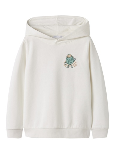 NAME IT KIDS - NKM OMAR LS SWE WH BRU PS - Cloud Dancer