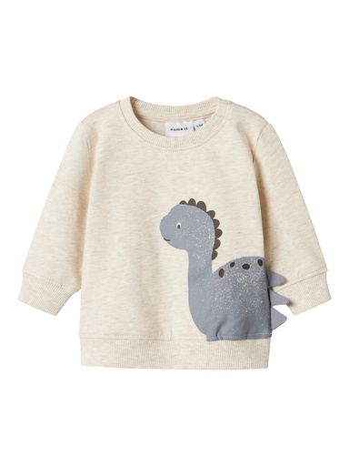 NAME IT BABY - NBM NIXEN LS SWEAT BRU - Peyote Melange