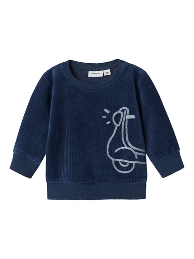 NAME IT BABY - NBM NANDO LS VEL TOP - Insignia Blue