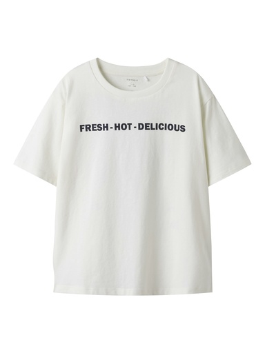 NAME IT KIDS - NKM FABIAN SS NREG TOP - Cloud Dancer