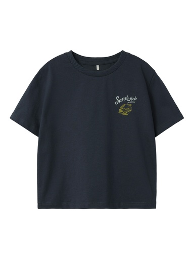 NAME IT MINI - NMM DARTIN NREG SS TOP - Ombre Blue Brekfast Club