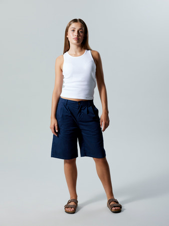 LMTD - NLF HINAJA CROP SOLID TANK TOP - Bright White