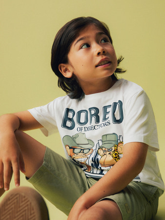 NAME IT KIDS - NKM MAIS BOD NREG SS TOP BOX SKY - Bright White