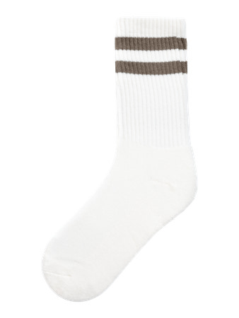NAME IT KIDS - NKM JANS SOCK - Bright White Walnut