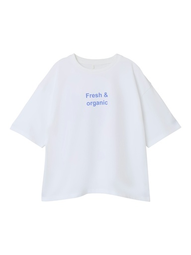 NAME IT KIDS - NKF TAFINA NREG SS TOP - Bright White Fresh & organic