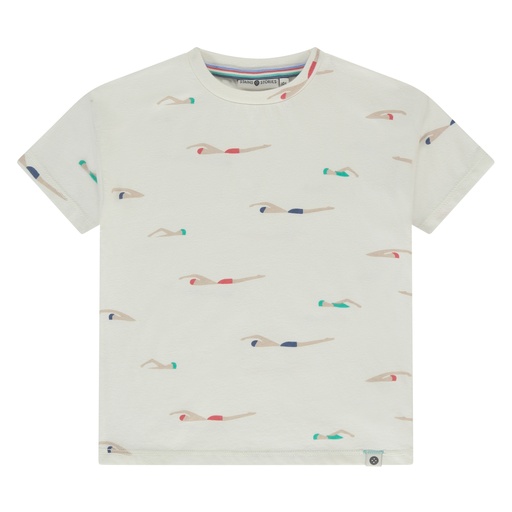 Stains & Stories - boys-t shirt short sleeve - off white - SSA25307653-SSA-00024