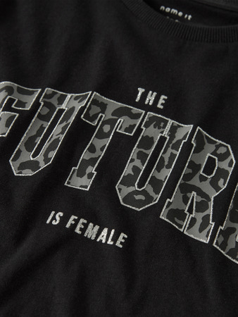 NAME IT KIDS - NKF KAIA NREG SS TOP - Black