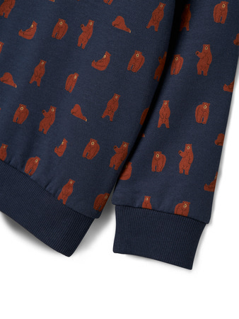 NAME IT MINI - NMM NENEAN LS SWE BRU PB - Mood Indigo