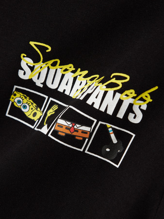 NAME IT KIDS - NKM JARL SPONGE NREG SS TOP BOX CPLG - Black