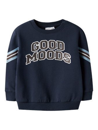 NAME IT MINI - NMM LANCER LS NREG SWEAT UNB - Navy Blazer