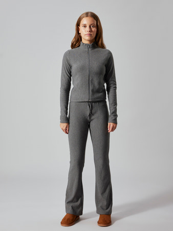 LMTD - NLF LONJA LS CARDIGAN - Dark Grey Melange