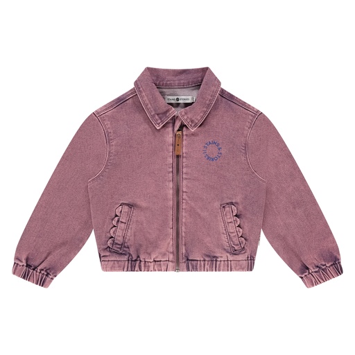 Stains & Stories - girls colored denim jacket - purple - SSA25508170-SSA-00086