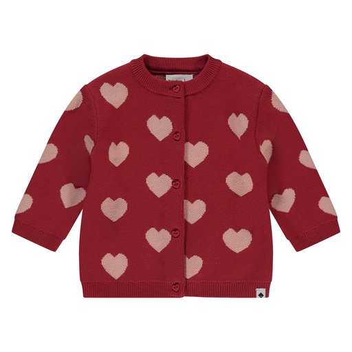 Babyface - baby girls cardigan - Scarlet - BBE25628342-6008