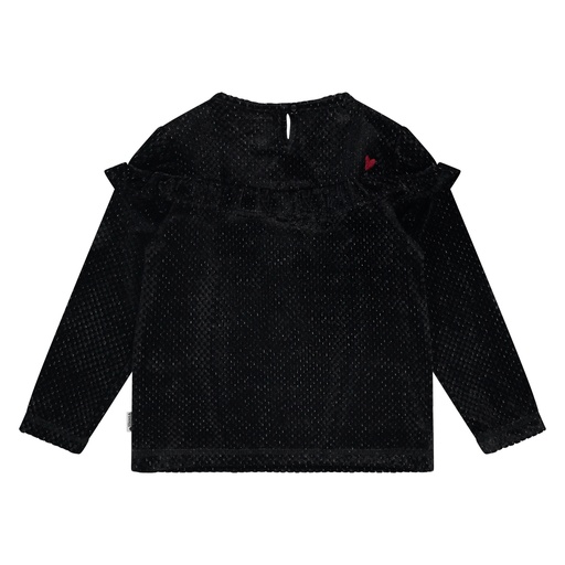 Stains & Stories - girls t-shirt longsleeve - Blackboard - SSA25608698-9002