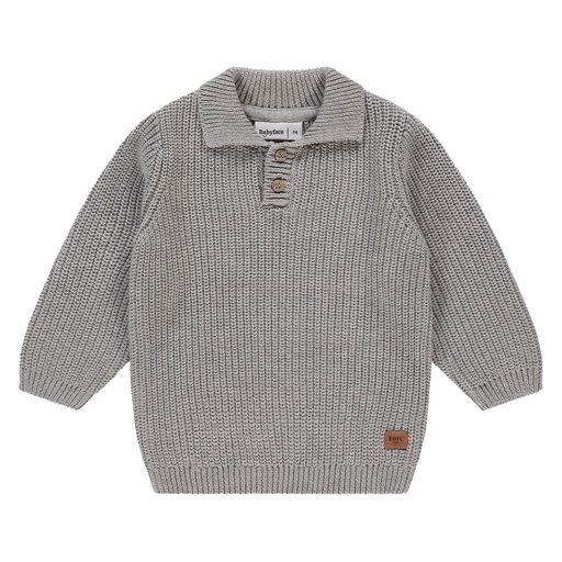 Babyface - baby boys pullover - GREY MELANGE - BBE25527321-BBE-00103