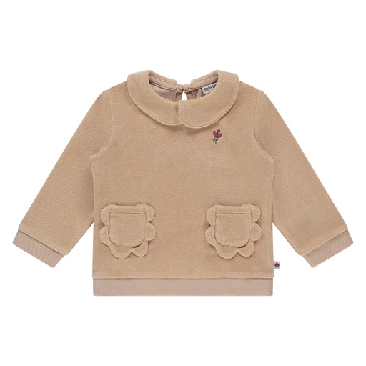 Babyface - baby girls sweatshirt - nude - BBE25528426-BBE-00280