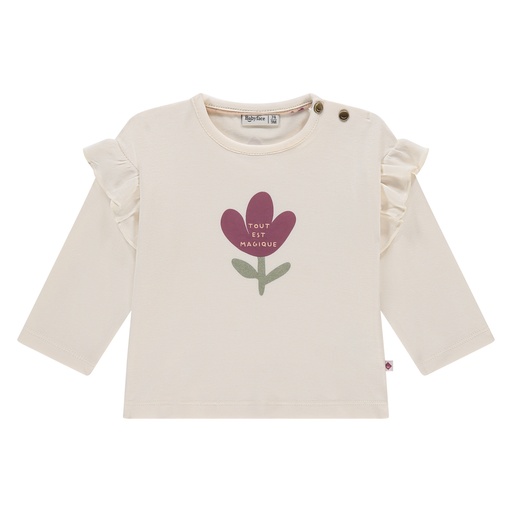 Babyface - baby girls t-shirt long sleeve - white - BBE25528626-BBE-00148