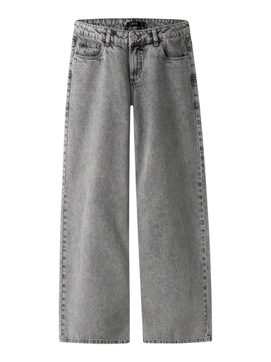 LMTD - NLF BIRM LW WIDE PANT NOOS - Light Grey Denim Super Light Stonewash