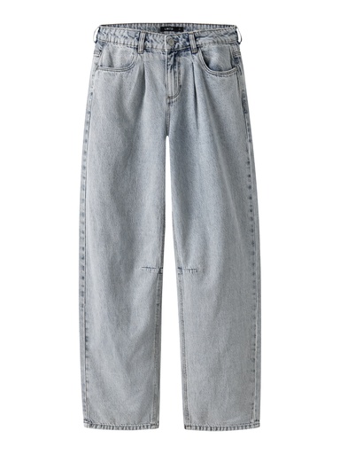 LMTD - NLF BIRM NW BALLOON PANT NOOS - Light Blue Denim Super Light Stonewash