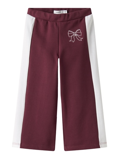 NAME IT MINI - NMF RIVEA WIDE PANT - Burgundy