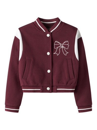 NAME IT MINI - NMF RIVEA LS SH CARD - Burgundy