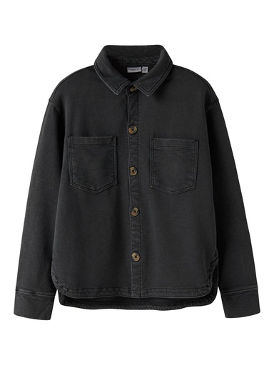 NAME IT KIDS - NKM STEFAN LS SWEAT OVERSHIRT UNB - Black
