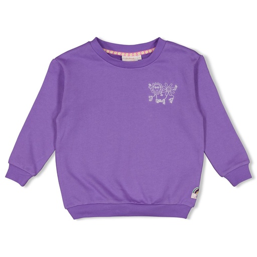 Feetje - Sweater met backprint - Rolling into Spring - Paars - 91600458