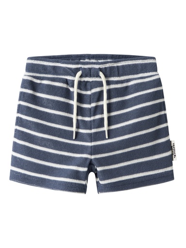 NAME IT MINI - NMM FINTI NREG TERRY SHORTS BOX - Vintage Indigo