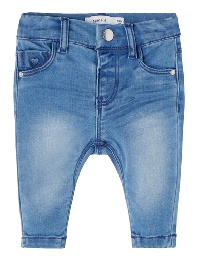 NAME IT BABY - NBF SALLI DNMTORAS 2637 PANT NOOS - Medium Blue Denim