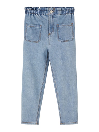 NAME IT KIDS - NKF BELLA DNMTAZZA HW SHAPED AN PANT NOOS - Light Blue Denim