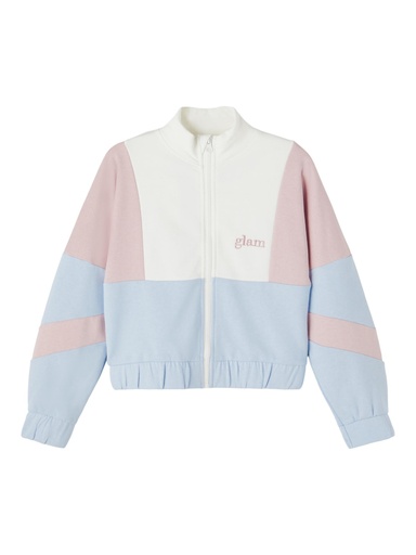 [5715214172829] NAME IT KIDS - NKF BRINT LS SWEAT CARD UNB - Heather