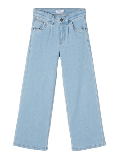 NAME IT KIDS - NKF BWIDE DNMTASPERS PANT NOOS - Light Blue Denim