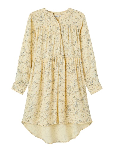 [5715211491503] NAME IT KIDS - NKF TRULY LS DRESS - Double Cream