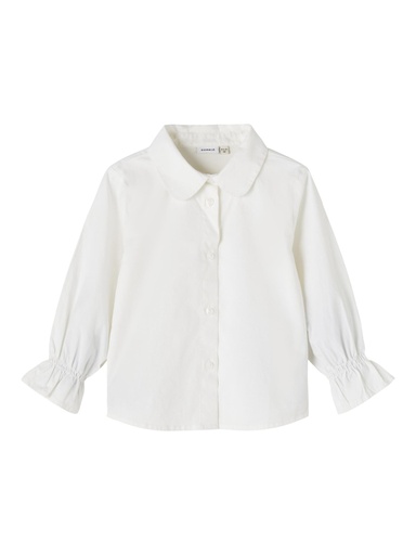 NAME IT MINI - NMF BESALLY LS SHIRT - White Alyssum