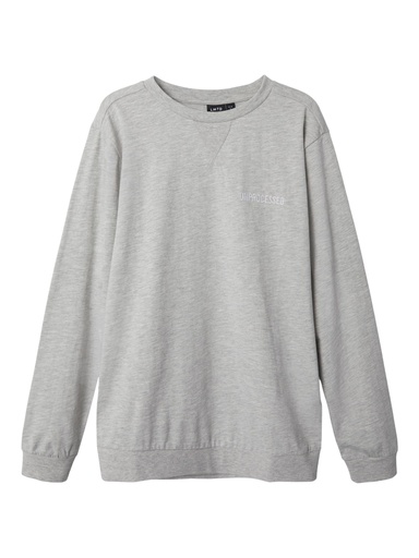 LMTD - NLM DEAN LS R TOP - Light Grey Melange