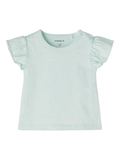NAME IT BABY - NBF JEANETTE CAPSL TOP - Glacier