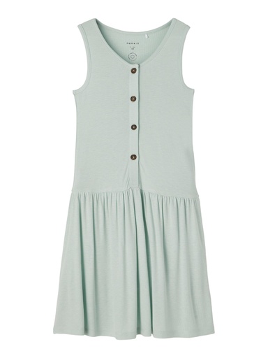 [5715113399372] NAME IT KIDS - NKF JALIA SL DRESS CAMP - Subtle Green