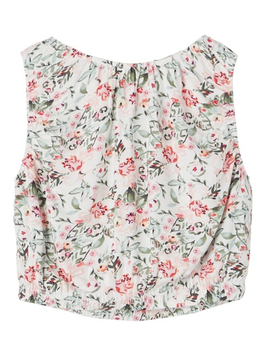 [5715223143124] NAME IT KIDS - NKF JOSE CROPPED STRAP TOP - White Alyssum