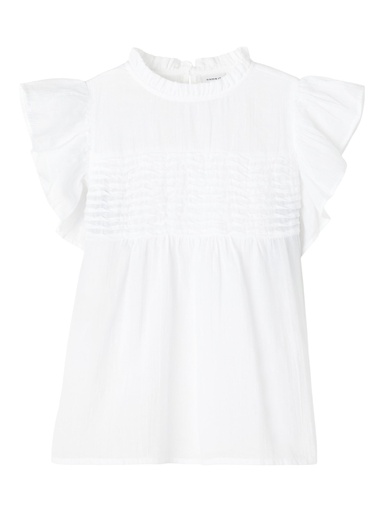 NAME IT KIDS - NKF JULIA SS TOP BOX - White Alyssum