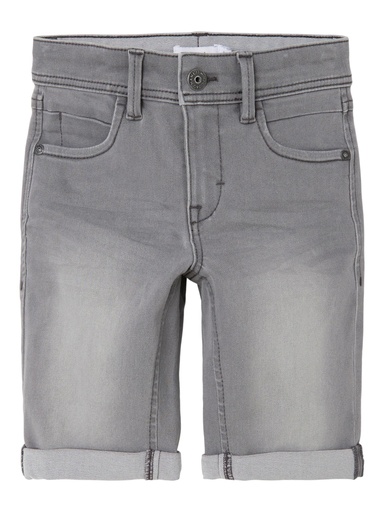 NAME IT KIDS - NKM SOFUS DNMTAX LONG SHORTS NOOS - Medium Grey Denim